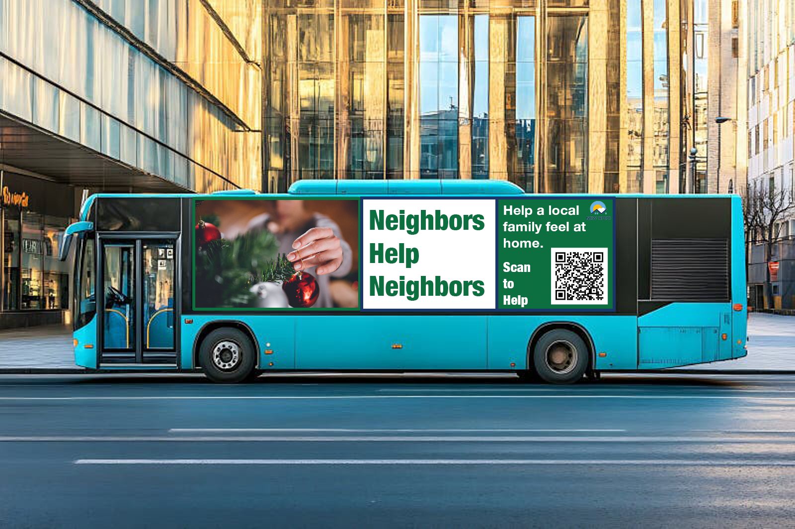 Hope for the Holidays — bus ad 2
